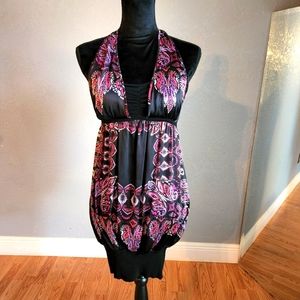 BEBE Sexy Halter  Mini Dress